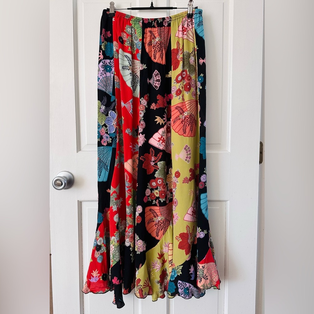 Vintage Sterling Styles Boho Patchwork Rayon Flor… - image 3